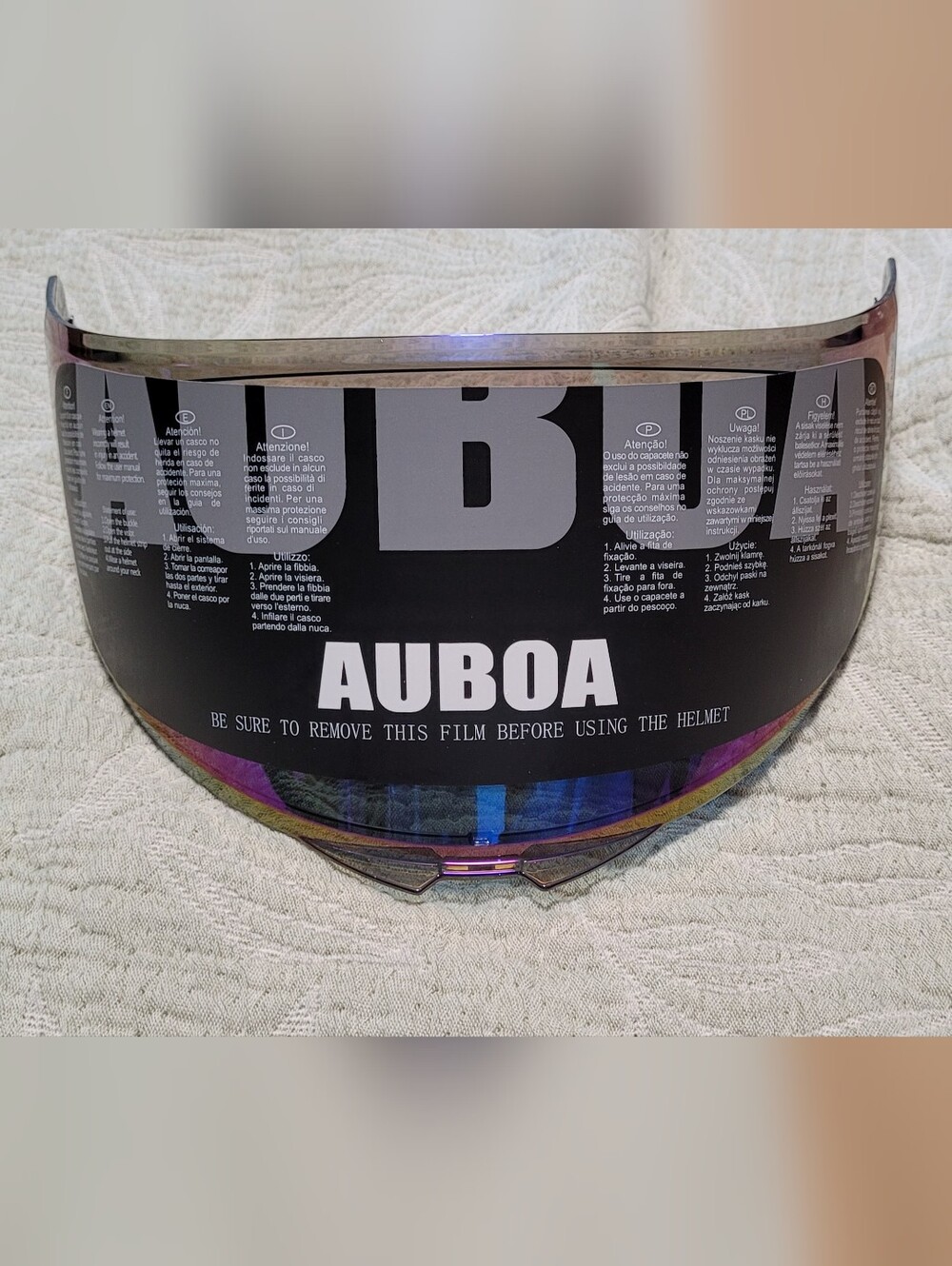Iridescent Helmet Visor - Replacement Face Shield